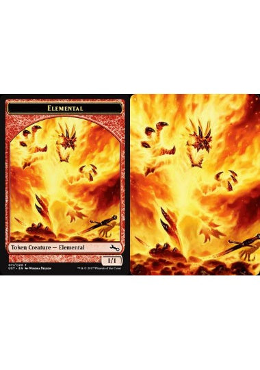 (英)【Foil】エレメンタルトークン / Elemental Token【UST-TOKEN】 No.011