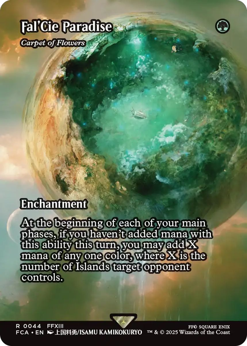 (英)【Foil】ファルシの楽園 / Fal'Cie Paradise[花の絨毯 / Carpet of Flowers] ★ショーケース枠★(FINAL FANTASY・継承史カード) 【FCA】 No.044
