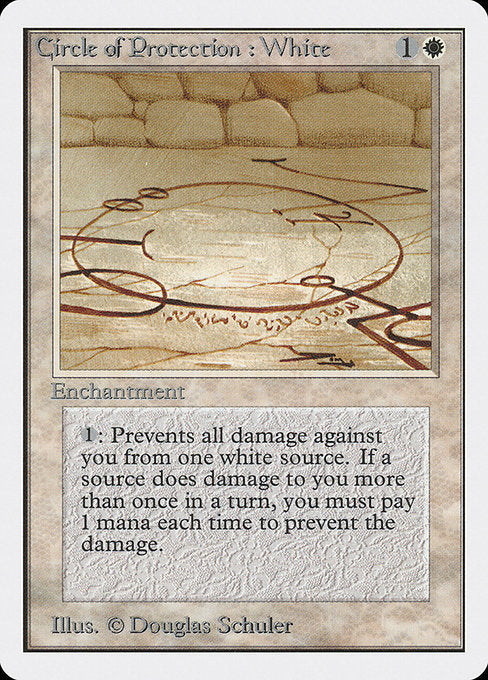 (英)白の防御円 / Circle of Protection: White【2ED】 No.014