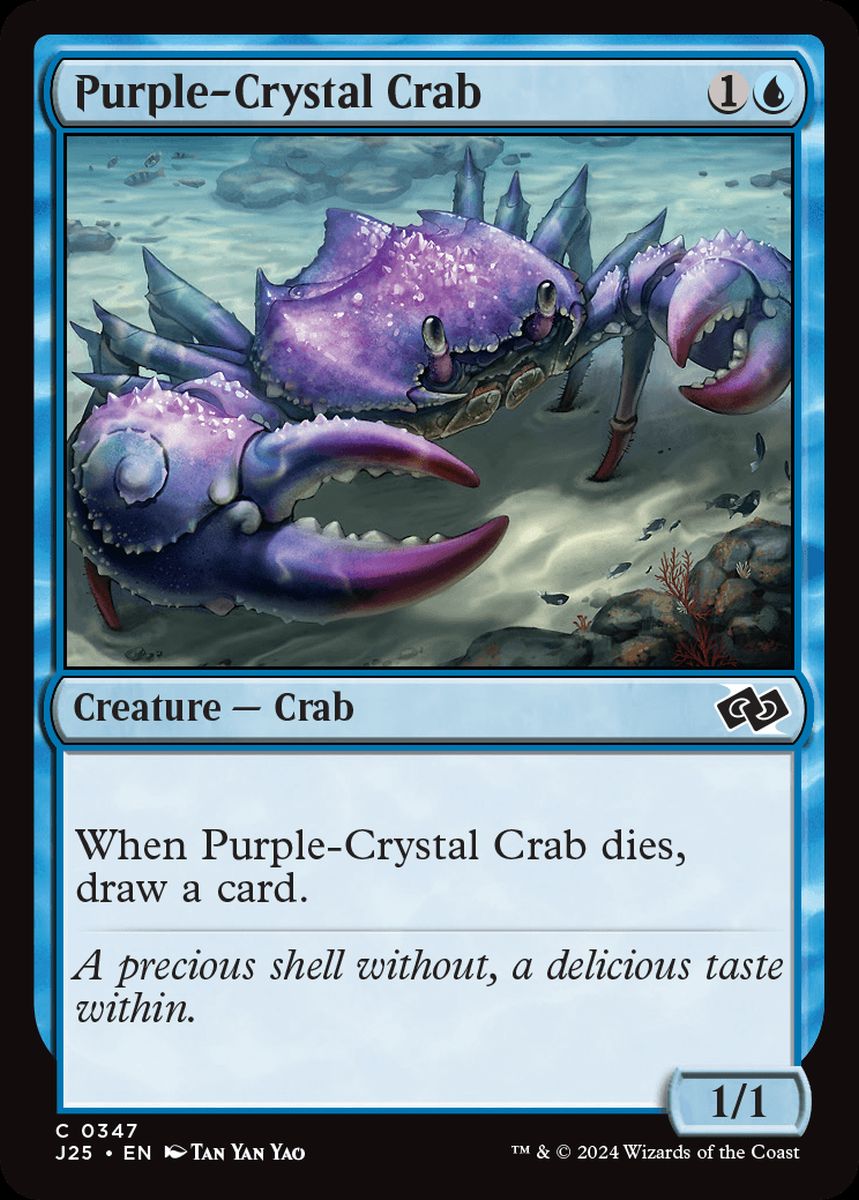 (英)紫水晶ガニ / Purple-Crystal Crab【J25】 No.347