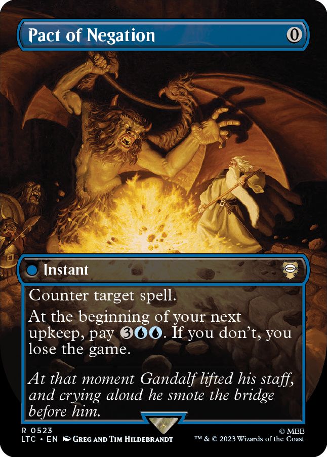 (英)【銀Foil】否定の契約 / Pact of Negation ★ボーダーレス★(ヒルデブランド兄弟) 【LTC】 No.523