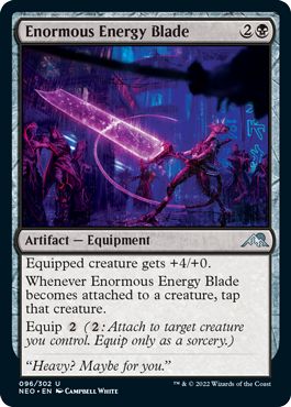 (英)【Foil】超力刃 / Enormous Energy Blade【NEO】 No.096