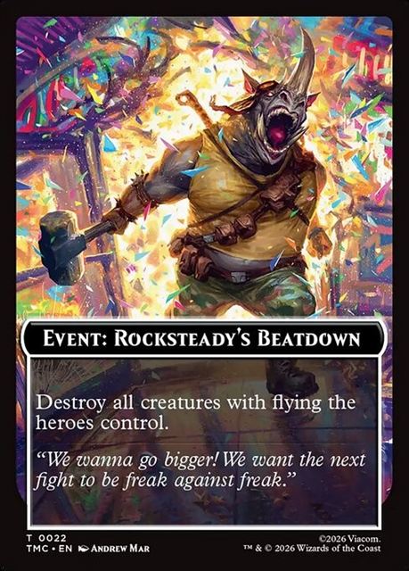 (英)Event: Rocksteady's Beatdown 【TMC-TOKEN】 No.022