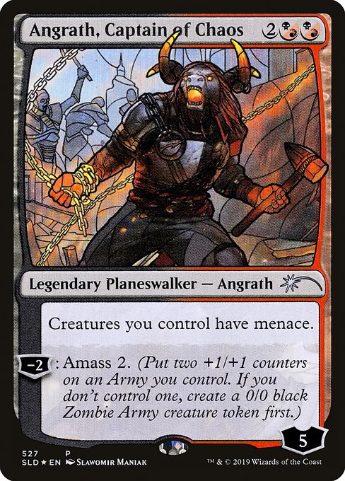 (英)【Foil】混沌の船長、アングラス / Angrath, Captain of Chaos【SLD】Stained-Glass Planeswalkers No.527