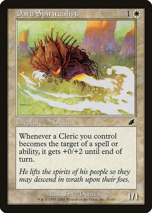 (英)【Foil】ダールの降霊者 / Daru Spiritualist【SCG】 No.005