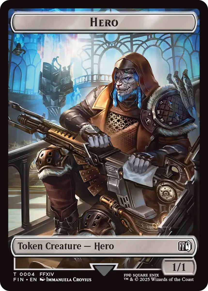 (英)【Foil】英雄トークン / Hero Token No.004 - 食物トークン / Food Token【FIN-TOKEN】 No.022