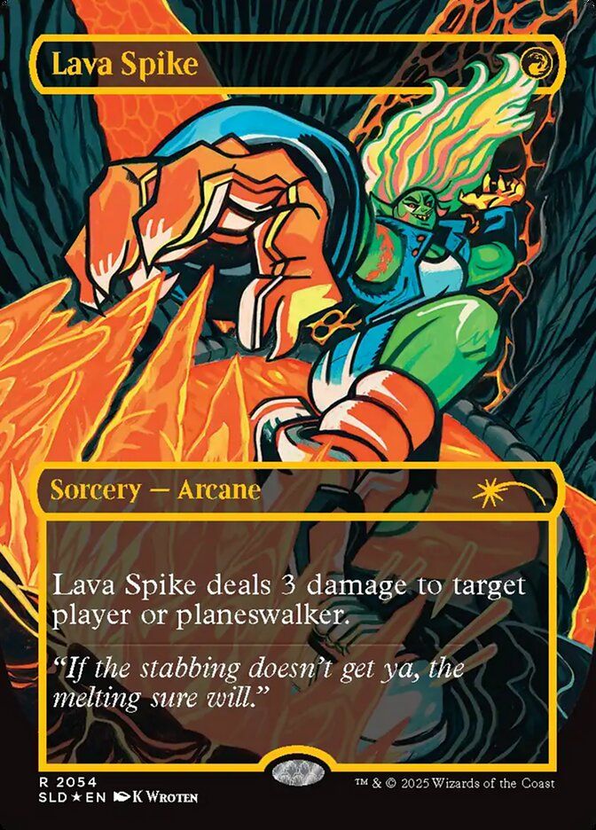 (英)【Raised-Foil】溶岩の撃ち込み / Lava Spike【SLD】 EVERYTHING IS ON FIRE No.2054
