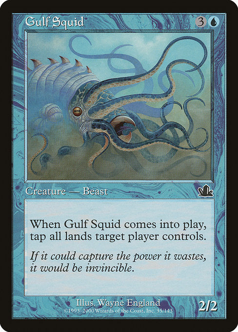 (英)入り海のイカ / Gulf Squid【PCY】 No.035