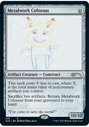 (英)【Foil】金属製の巨像 / Metalwork Colossus【SLD】Extra Life 2021 No.378