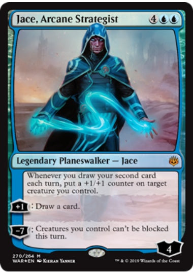 (英)【Foil】秘儀の策士、ジェイス / Jace, Arcane Strategist【WAR】プレインズウォーカーデッキ収録 No.270