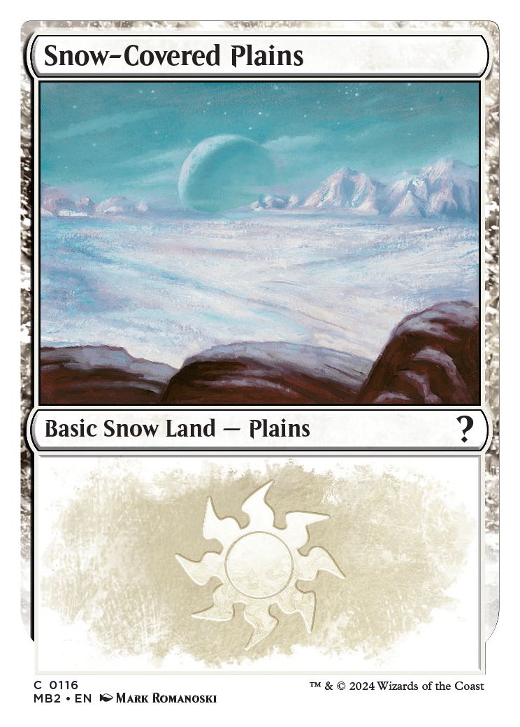 (英)冠雪の平地 / Snow-Covered Plains【MB2】 No.116