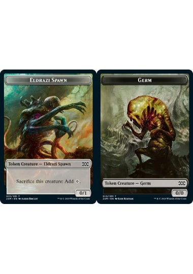 (英)【Foil】エルドラージ・落とし子トークン / Eldrazi Spawn TokenNo.001 - ファイレクシアン・細菌トークン / Phyrexian Germ Token【2XM-TOKEN】 No.010