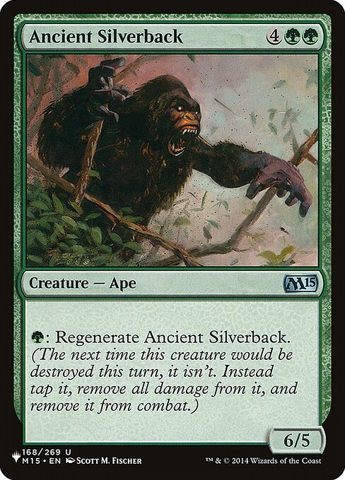 (英)年経たシルバーバック / Ancient Silverback【M15】 PWシンボル付き再販 No.168