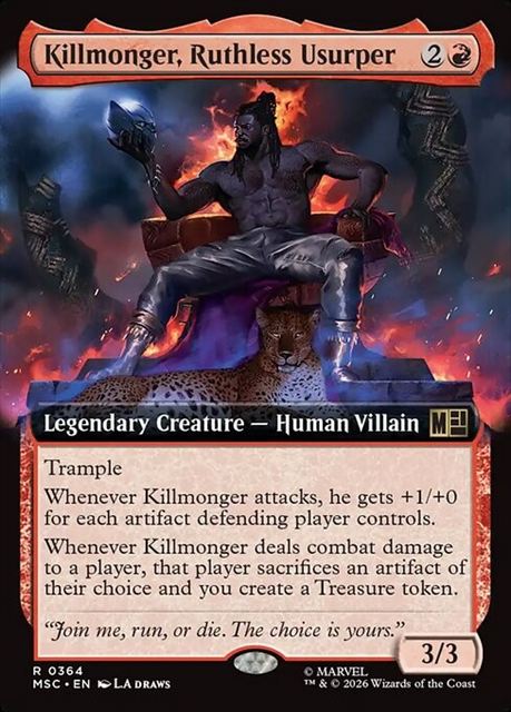 (英)無慈悲なる簒奪者、キルモンガー / Killmonger, Ruthless Usurper ★拡張枠★ 【MSC】 No.364