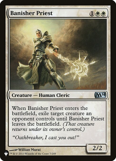 (英)放逐する僧侶 / Banisher Priest【M14】 PWシンボル付き再販 No.007