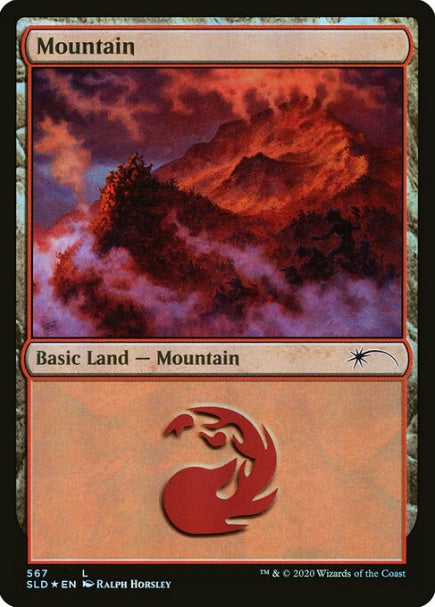 (英)【Foil】山 / Mountain【SLD】 No.567