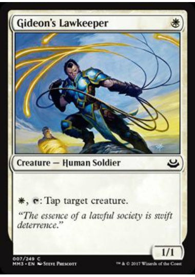 (英)【Foil】ギデオンの法の番人 / Gideon's Lawkeeper【MM3】 No.007
