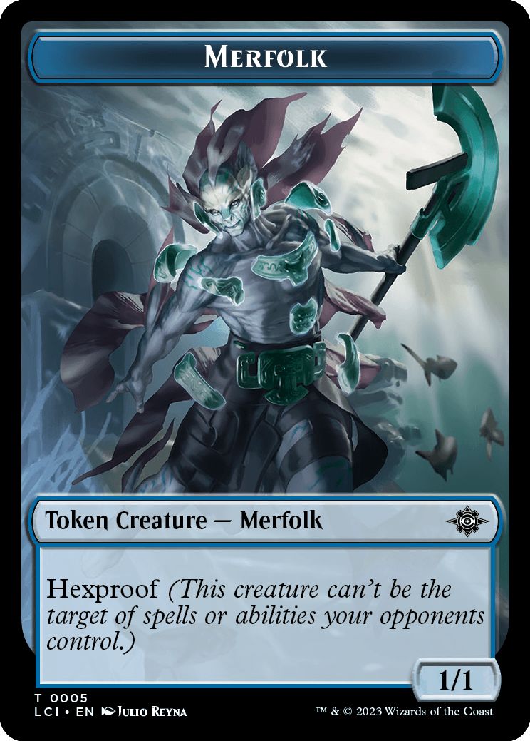 (英)マーフォークトークン / Merfolk Token No.005 - 地図トークン / Map Token【LCC-TOKEN】 No.017