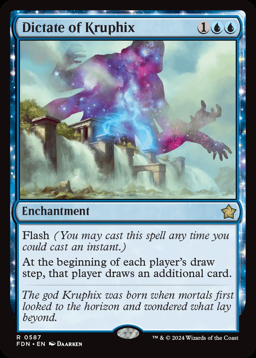 (英)クルフィックスの指図 / Dictate of Kruphix【FDN】 Starter Collection収録 No.587