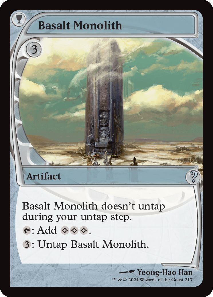 (英)【Foil】玄武岩のモノリス / Basalt Monolith【MB2】 No.217