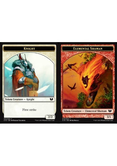 (英)騎士トークン / Knight Token No.004 - エレメンタル・シャーマントークン / Elemental Shaman Token【C15-TOKEN】 No.010