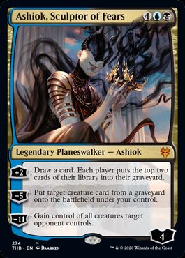(英)恐怖を彫る者、アショク / Ashiok, Sculptor of Fears【THB】 プレインズウォーカーデッキ収録 No.274