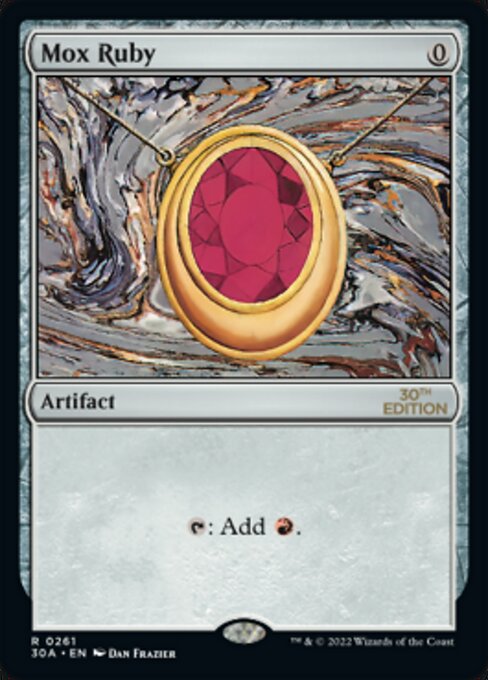 (英)Mox Ruby【30A】 No.261 ※トーナメントで使用することはできません。