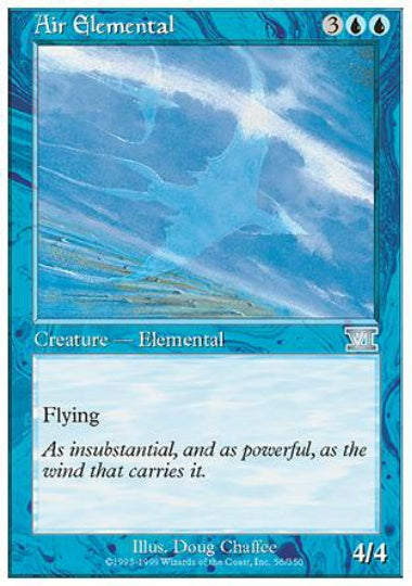 (英)大気の精霊 / Air Elemental【6ED】 No.056