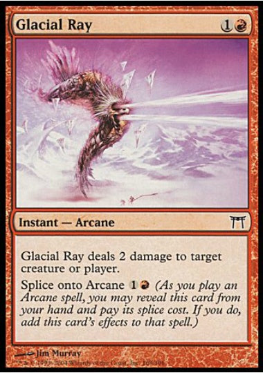 (英)【Foil】氷河の光線 / Glacial Ray【CHK】 No.168