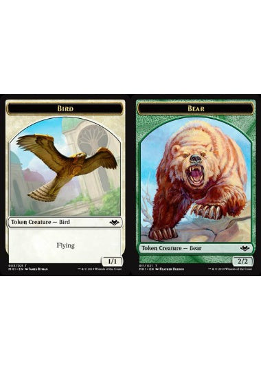 (英)鳥トークン / Bird Token No.003 - 熊トークン / Bear Token【MH1-TOKEN】 No.011