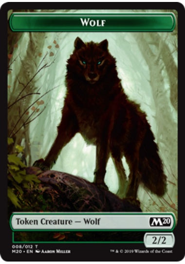 (英)狼トークン / Wolf Token【M20-TOKEN】 No.008