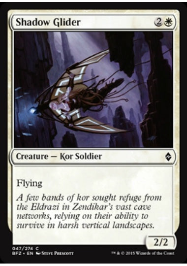 (英)【Foil】影の滑空者 / Shadow Glider【BFZ】 No.047