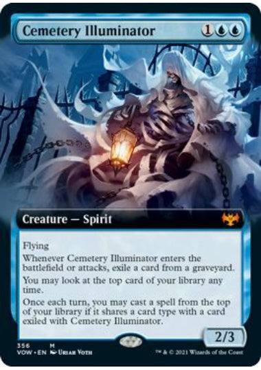 (英)【Foil】墓所の照光者 / Cemetery Illuminator ★拡張枠★ 【VOW】 No.356