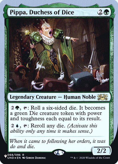 (英)【Foil】Pippa, Duchess of Dice【UNF-LST】 No.040