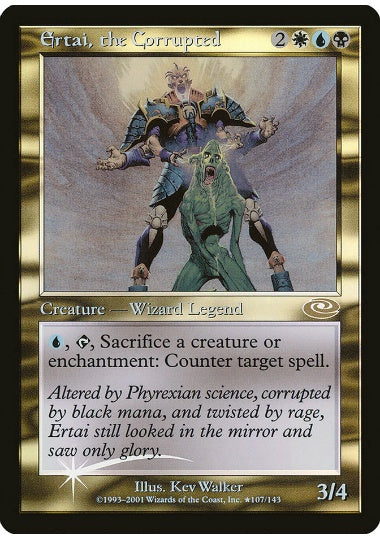 (英)【Foil】堕落した者アーテイ / Ertai, the Corrupted【PLS】絵違いFoil No.107