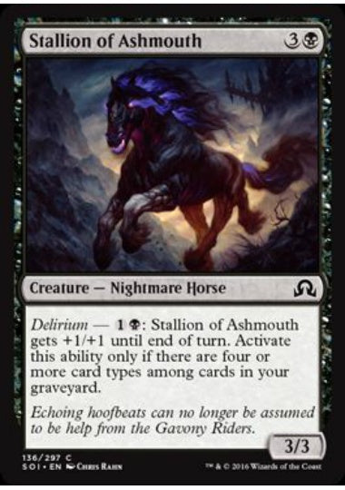 (英)【Foil】灰口の雄馬 / Stallion of Ashmouth【SOI】 No.136