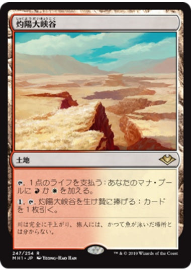 (日)【Foil】灼陽大峡谷 / Sunbaked Canyon【MH1】 No.247