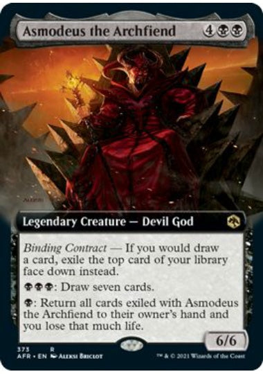 (英)【Foil】アーチフィーンド、アスモデウス / Asmodeus the Archfiend ★拡張枠★ 【AFR】 No.373