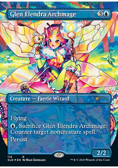 (英)【Foil】エレンドラ谷の大魔導師 / Glen Elendra Archmage【SLD】Faerie, Faerie, Faerie Rad No.115