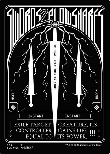 (英)【Foil】剣を鍬に / Swords to Plowshares【SLD】Secret Lair x MSCHF No.364
