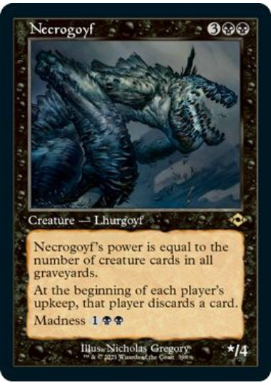 (英)【Foil】ネクロゴイフ / Necrogoyf ★ショーケース枠★(旧枠加工カード) 【MH2】 No.398