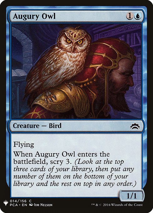 (英)占いフクロウ / Augury Owl【MB1】 No.0293