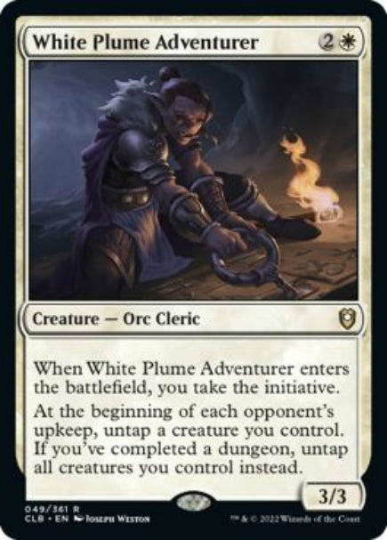 (英)【Foil】白羽山の冒険者 / White Plume Adventurer【CLB】 No.049