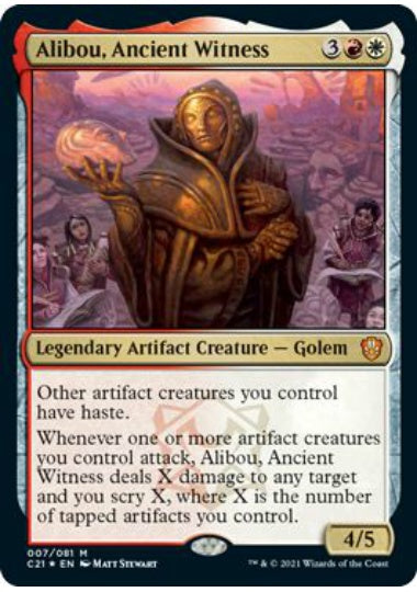 (英)【Foil】古代の証人、アリボー / Alibou, Ancient Witness【C21】 No.007