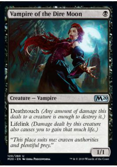 (英)【Foil】凶月の吸血鬼 / Vampire of the Dire Moon【M20】 No.120