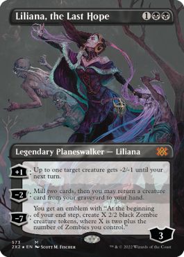 (英)【テクスチャーFoil】最後の望み、リリアナ / Liliana, the Last Hope【2X2】 No.573