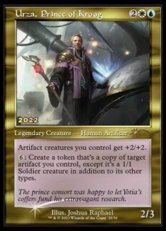 (英)【Foil】クルーグ公、ウルザ / Urza, Prince of Kroog【PRM】旧枠 マジック30周年記念プロモ No.019