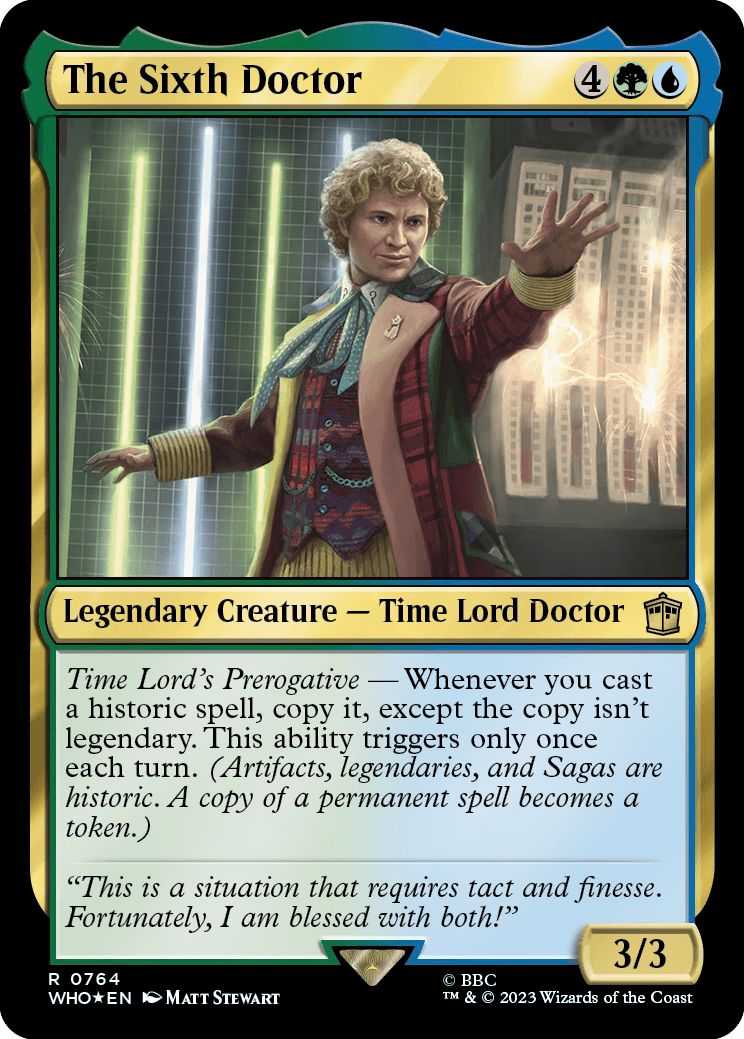 (英)【Surge-Foil】６代目ドクター / The Sixth Doctor【WHO】 No.0764