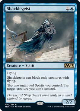 (英)【Foil】鎖霊 / Shacklegeist【M21】 No.070