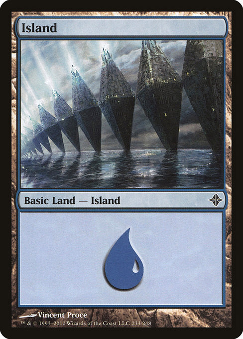 (英)【Foil】島 / Island【ROE】 No.233